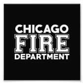 Brandweerdienst Chicago Foto Afdruk (Voorkant)