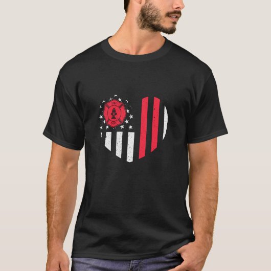 Brandweerdienst Fireman Idea Firefighter O T-shirt (Voorkant)