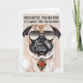 Brandweerdienst Fungerend Retirement Kaart (Voorkant)