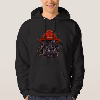 Brandweerdienst Hippopotamus Fire Fireman W Hoodie