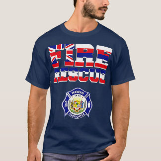 Brandweerdienst in Hawaï Brandweer Brandweerdienst T-shirt
