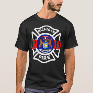 Brandweerdienst Michigan T-shirt