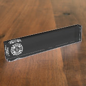 Brandweerdienst Naambordje (Zijkant)