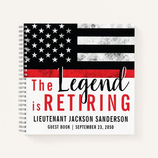 Brandweerdienst Roodlijn Vuurhandboek Notitieboek (Voorkant)