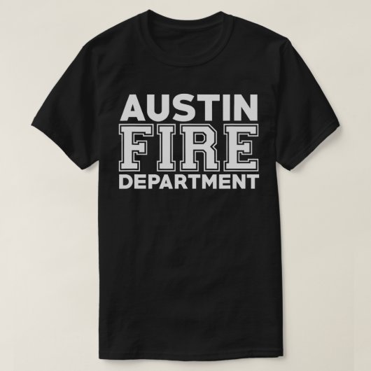 Brandweerdienst Texas in de stad Austin T-shirt (Design voorkant)