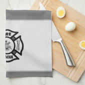 Brandweerdienst   theedoek (Quarter Fold)