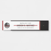 Brandweerdienst Thin Red Line Fire Rescue Deurbordje (Voorkant)