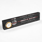 Brandweerdienst Thin Red Line Fire Rescue Naambordje