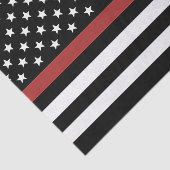 Brandweerdienst Thin Red Line Fire Rescue Tissuepapier (Detail)