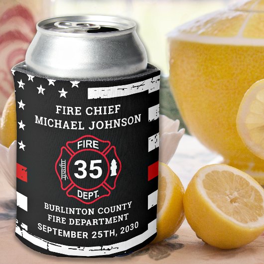 Brandweerdienst — Thin Red Line Maltese kruis Blikjeskoeler