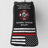 Brandweerdienst — Thin Red Line Maltese kruis Golfheadcover (Draai 90)