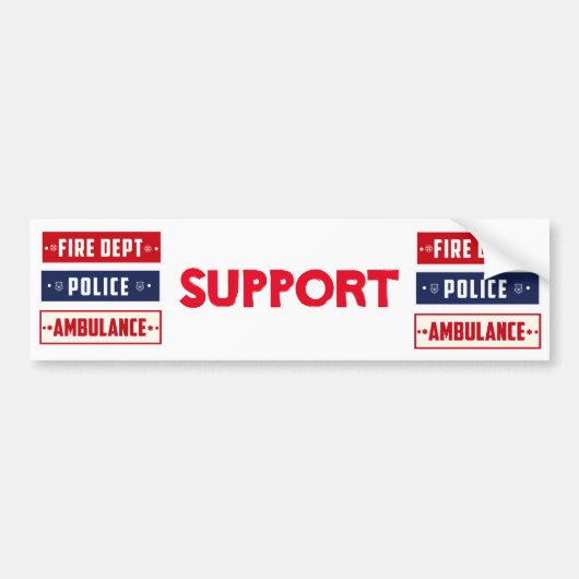Brandweerdienst Thunder_Cove Bumpersticker (Voorkant)