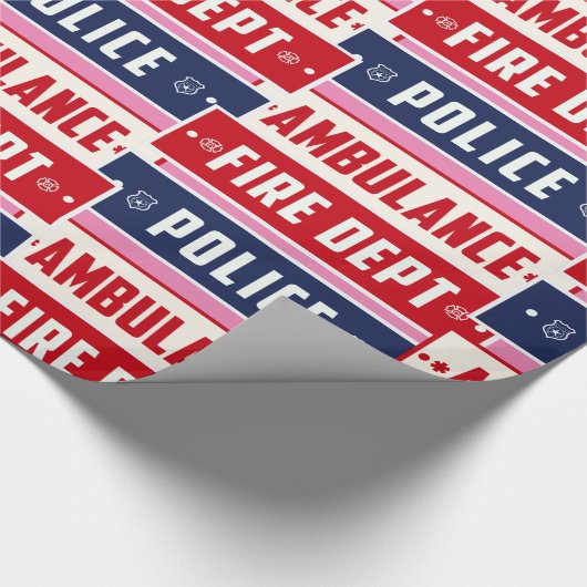 Brandweerdienst Thunder_Cove Cadeaupapier (Hoek)