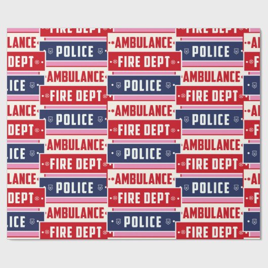 Brandweerdienst Thunder_Cove Cadeaupapier (Vlak)