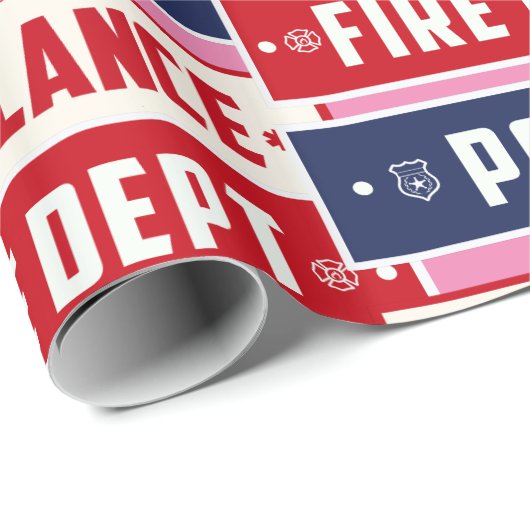 Brandweerdienst Thunder_Cove Cadeaupapier (Rol Hoek)