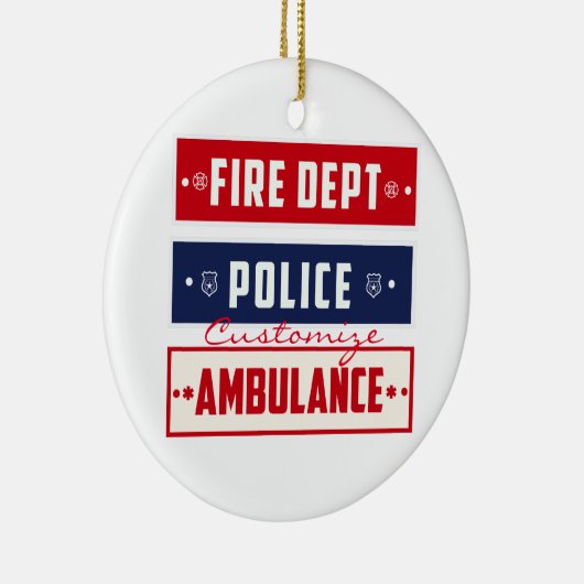 Brandweerdienst Thunder_Cove Keramisch Ornament (Rechts)