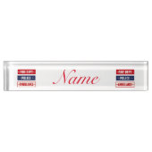 Brandweerdienst Thunder_Cove Naambordje (Voorkant)