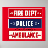 Brandweerdienst Thunder_Cove Poster (Voorkant)