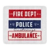 Brandweerdienst Thunder_Cove Snijplank (Voorkant)