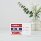 Brandweerdienst Thunder_Cove Visitekaartje (Staand voorkant)