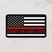 Brandweerdienst van het Maltese kruis - brandweer Visitekaartje (Achterkant)