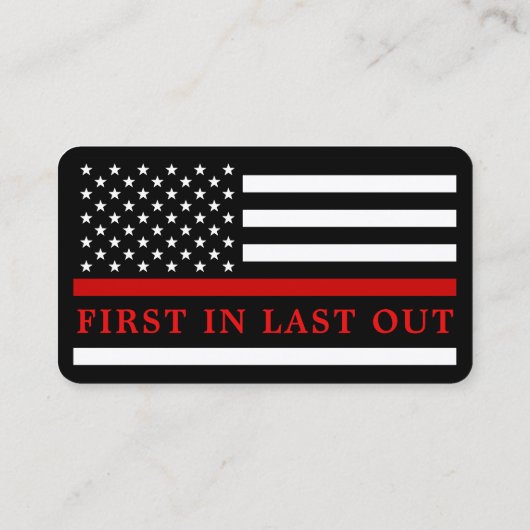 Brandweerdienst van het Maltese kruis - brandweer Visitekaartje (Achterkant)