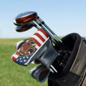 Brandweerdienst Verenigde Staten Vlag Aangepast Golfheadcover (Insitu)