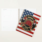 Brandweerdienst Verenigde Staten Vlag Aangepast Planner (Display)