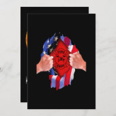 Brandweerdienst Vlag brandweerman Thin Red Line Feestdagenkaart (Voorkant / Achterkant)