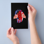 Brandweerdienst Vlag brandweerman Thin Red Line Flyer (Hand)