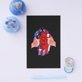 Brandweerdienst Vlag brandweerman Thin Red Line Flyer (Enkel)