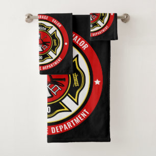 Brandweerdienst voor brandbestrijding - ADD-NAAM b Bad Handdoek