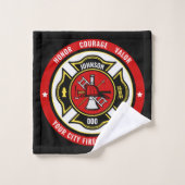 Brandweerdienst voor brandbestrijding - ADD-NAAM b Bad Handdoek (Wasdoekje)