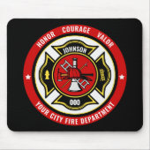 Brandweerdienst voor brandbestrijding - ADD-NAAM b Muismat (Voorkant)