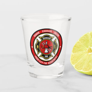Brandweerdienst voor brandbestrijding - ADD-NAAM b Shot Glas