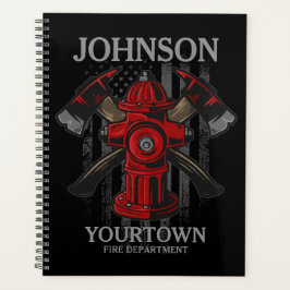 Brandweerdienst voor brandweer Hydrant USA Vlag Planner