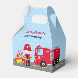 Brandweerdoos (Boys Birthday Fireman) Bedankdoosjes