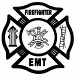 Brandweerelektrot Fotobeeldje Ornament<br><div class="desc">De brandweergeschenken van het EMT voor brandweerlieden en de kleding voor brandweerlieden zijn het brandthema logo voor brandweerlieden en brandweerlieden op t-shirts,  kleding,  geschenk,  mokken,  muismatten en brandweerlieden voor mannen.</div>