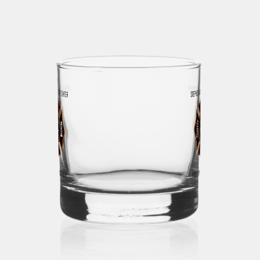 Brandweerembleem Naam en Afdeling Whisky Glas (Rechts)