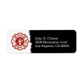 Brandweerembleem | Retouradres Etiket (Voorkant)