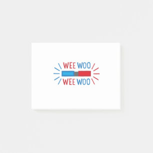 Brandweerengine voor politieauto's post-it® notes