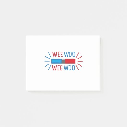 Brandweerengine voor politieauto's post-it® notes (Voorkant)