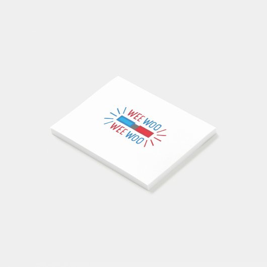 Brandweerengine voor politieauto's post-it® notes (Schuin)