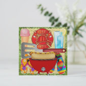 Brandweerfeest - BBQ - SRF Kaart (Staand voorkant)