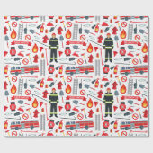 Brandweergereedschap Cadeaupapier (Vlak)