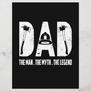 Brandweergeschenk Het Man De mythe De legende Flyer
