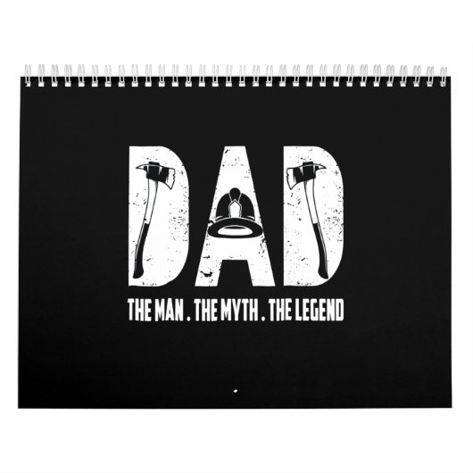 Brandweergeschenk | Het Man De mythe De legende Kalender (Hoes)
