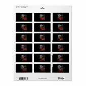 Brandweergeschenk | Knorrige oude brandweerman Etiket (Full Sheet)