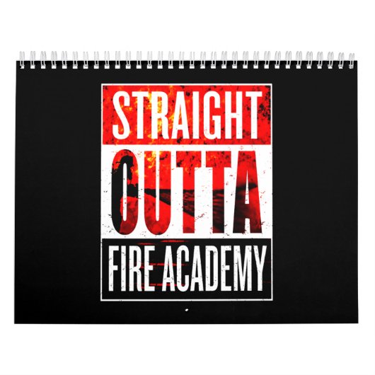 Brandweergeschenk | Recht uit brandweerman Kalender (Hoes)