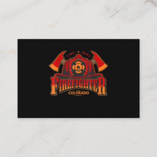 Brandweergeschenk voor Vuurman of Vrouw Visitekaartje (Voorkant)